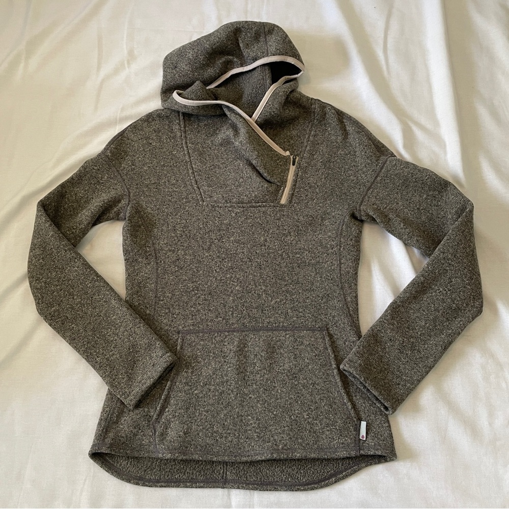 Women's Gray Hooded Top